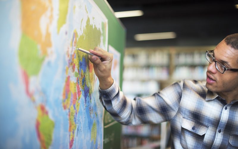 Teacher Teach Teaching Geography Global Lesson Concept
